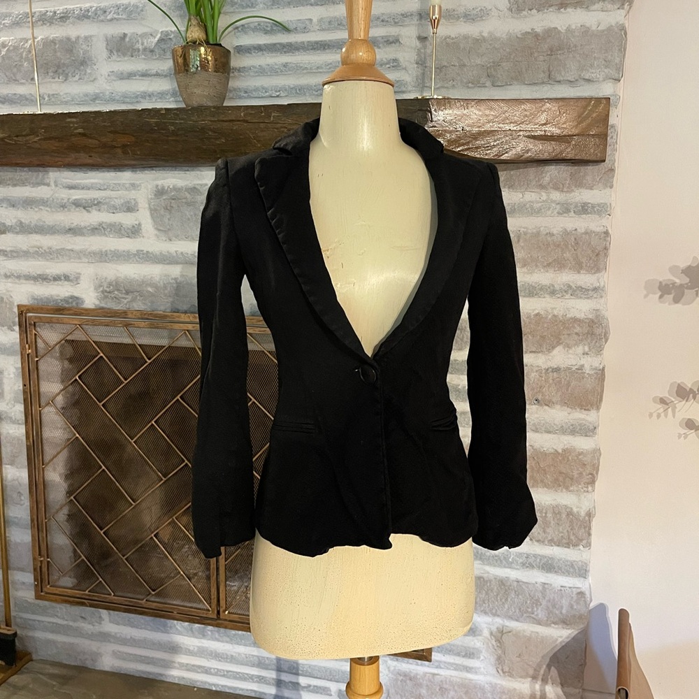Emporio Armani black womens suit blazer